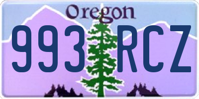 OR license plate 993RCZ