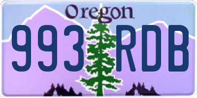 OR license plate 993RDB