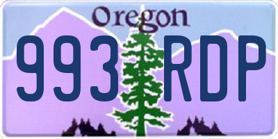 OR license plate 993RDP