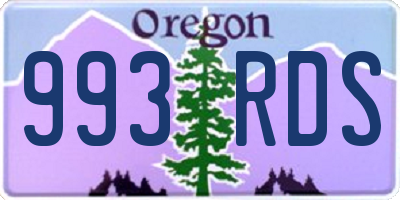 OR license plate 993RDS