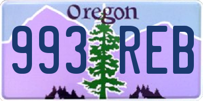 OR license plate 993REB