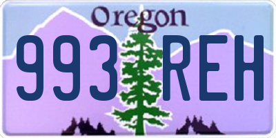 OR license plate 993REH