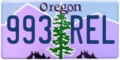 OR license plate 993REL