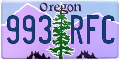 OR license plate 993RFC