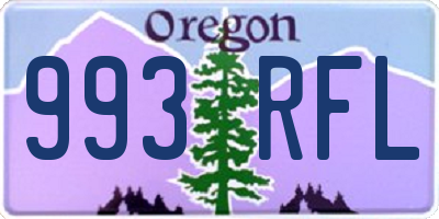 OR license plate 993RFL
