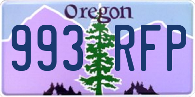 OR license plate 993RFP