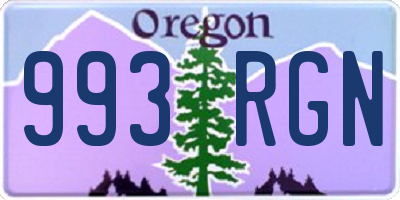 OR license plate 993RGN