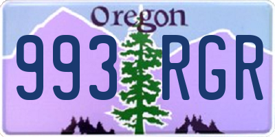 OR license plate 993RGR