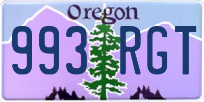 OR license plate 993RGT