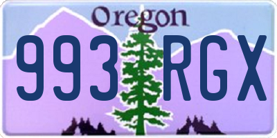 OR license plate 993RGX