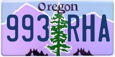 OR license plate 993RHA