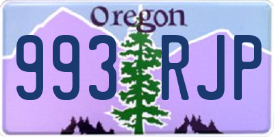 OR license plate 993RJP