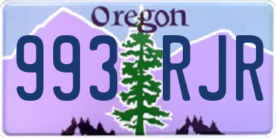 OR license plate 993RJR