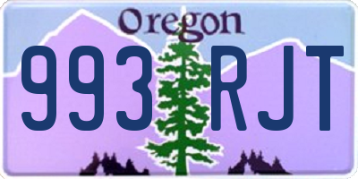 OR license plate 993RJT