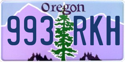 OR license plate 993RKH