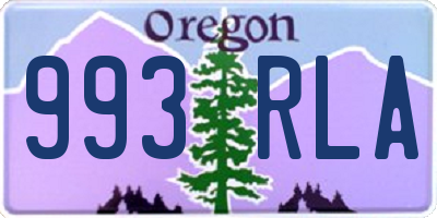 OR license plate 993RLA