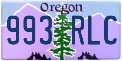 OR license plate 993RLC