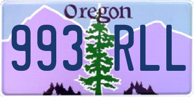 OR license plate 993RLL