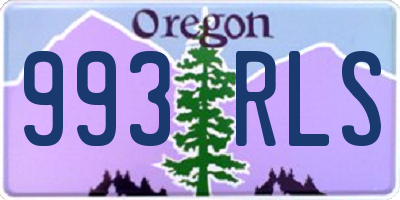 OR license plate 993RLS