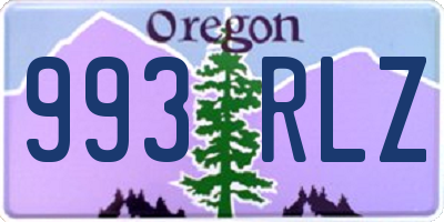 OR license plate 993RLZ