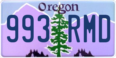 OR license plate 993RMD