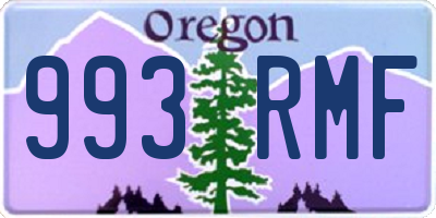 OR license plate 993RMF