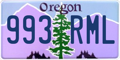 OR license plate 993RML