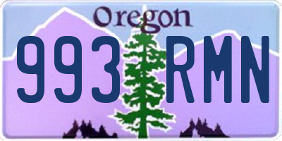 OR license plate 993RMN