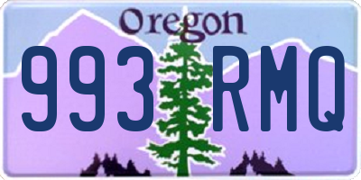 OR license plate 993RMQ