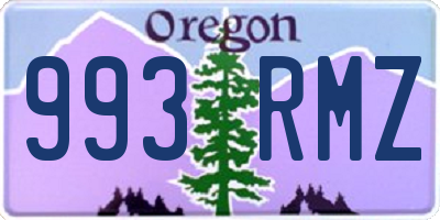 OR license plate 993RMZ