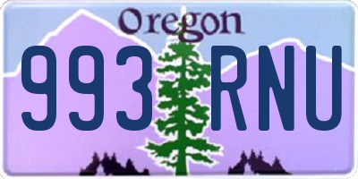 OR license plate 993RNU