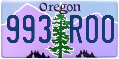 OR license plate 993ROO