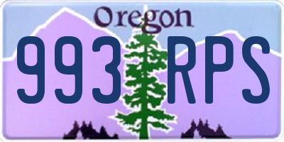 OR license plate 993RPS