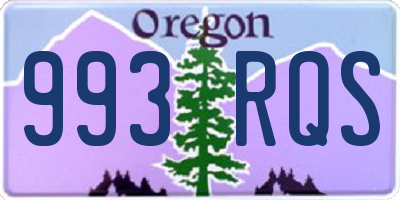 OR license plate 993RQS
