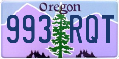 OR license plate 993RQT