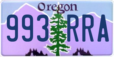 OR license plate 993RRA