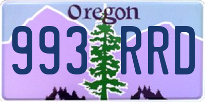 OR license plate 993RRD