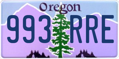 OR license plate 993RRE