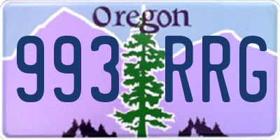 OR license plate 993RRG
