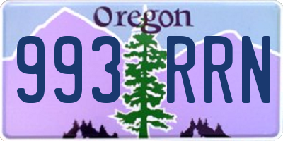 OR license plate 993RRN