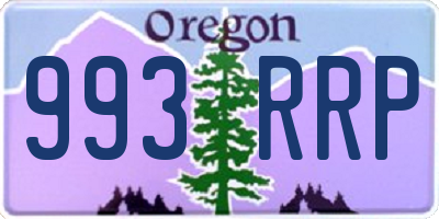 OR license plate 993RRP