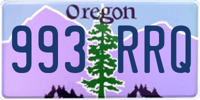OR license plate 993RRQ