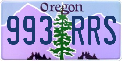 OR license plate 993RRS