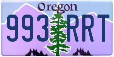 OR license plate 993RRT