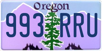 OR license plate 993RRU