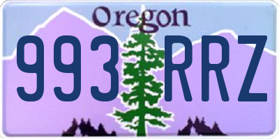 OR license plate 993RRZ