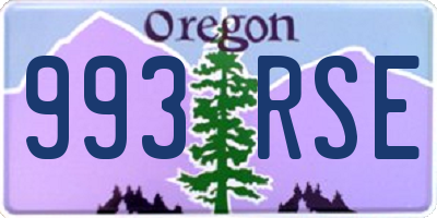 OR license plate 993RSE