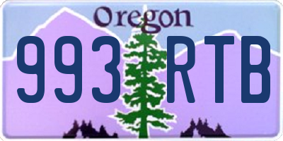 OR license plate 993RTB
