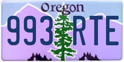 OR license plate 993RTE