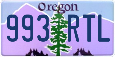 OR license plate 993RTL